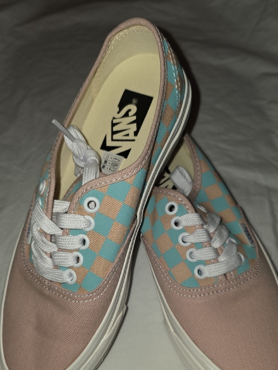 Vans Shoes - Vans Sepia Rose Pink And Teal Blue Womens Size 8
